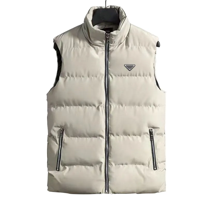 Gilets pour hommes Mode Gilet Tops Hommes Designer Manteaux Mens Black Vest Vêtements d'extérieur en coton Gilet sans manches Veste Puffer Autueep Manteau chaud