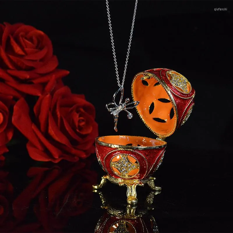 Smycken p￥sar qifu r￶tt f￤rgpris s￶t ￤ggform ring display