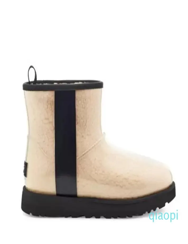 Luxurycrassic Clear Mini Boots Designer Женщины австралийские зимние мужчины Snow Kids Kids Fur Purry Satin Botte Booties 2182675