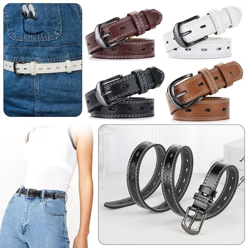 Cinture Donna Jeans Abito con fibbia in metallo Cintura Ketting Vita in pelle PU per il tempo libero