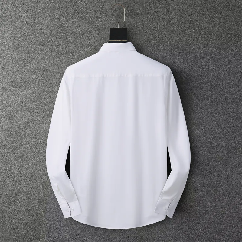 Men`s T-Shirts Designer Mens Formal Business Shirts Fashion Casual Shirt Long-sleeved 2022 High elasticity and wrinkle resistance Size M-XXXL #882