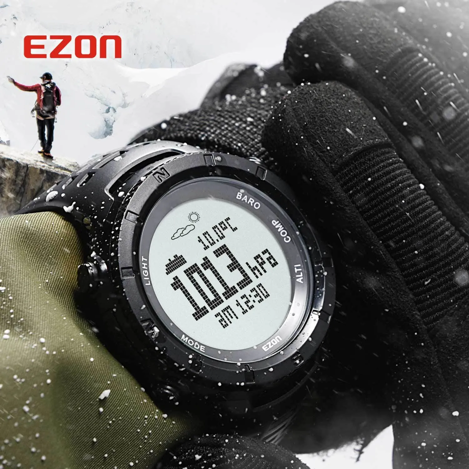 EZON H001H13 Professional Climbing Hiking Watch With Altimeter