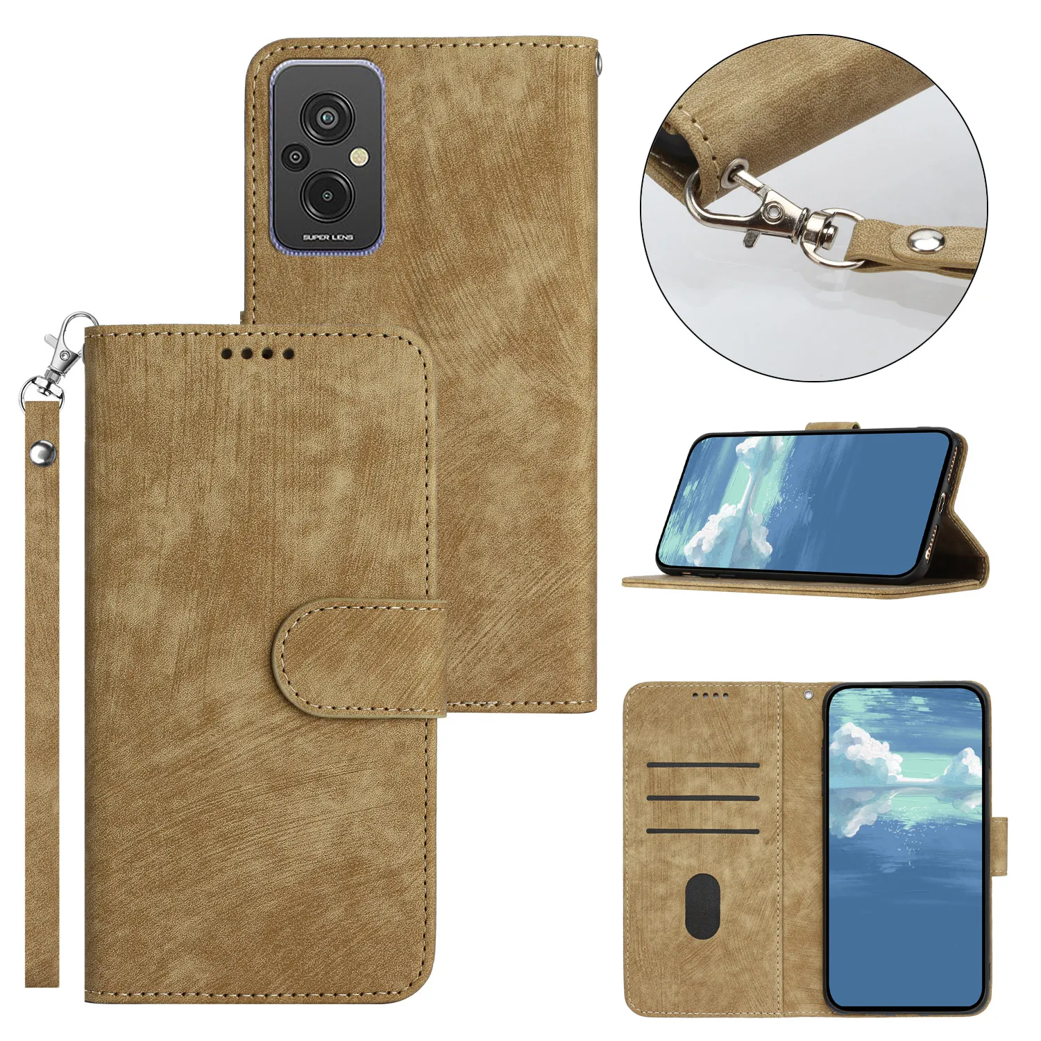 Leather Cases For MOTO G200 G60 E20 E40 G Stylus G51 G31 Edge X30 S30 30 Pro 4G 5G 2022 Wallet PU TPU Phone Stripe Case