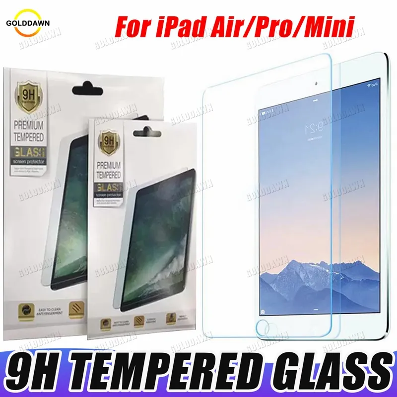 حامي شاشة 0.3 مم لـ iPad Air 4 2 3 5 6 7 8 9 Pro 11 Mini 4 5 6 New 10.2 10.9 inch anti-scratch film with paper package package