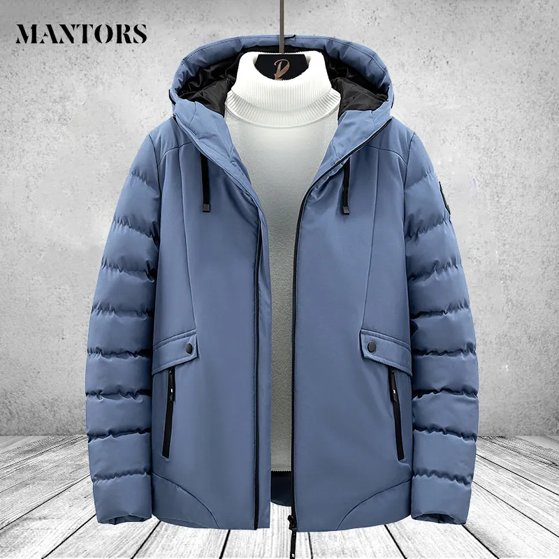 Męskie kurtki męskie Zima z kapturem zagęszcza długie rękaw ciepłe ubranie odzieży swobodny wiatrówek męski Odzież wierzchnia 4xl 221129