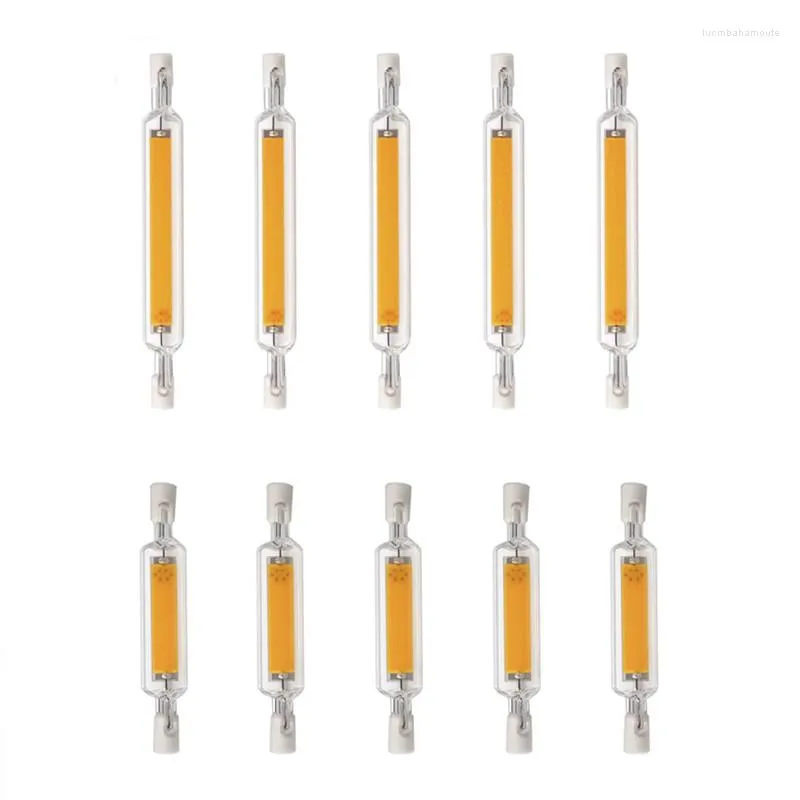 4x 10x LED R7S Glass Tube COB Bulbo 118mm 20W 40W Lâmpada de milho de alta potência J78 J118 Substitua a luz Halogen AC110V 220V LAMPADAS