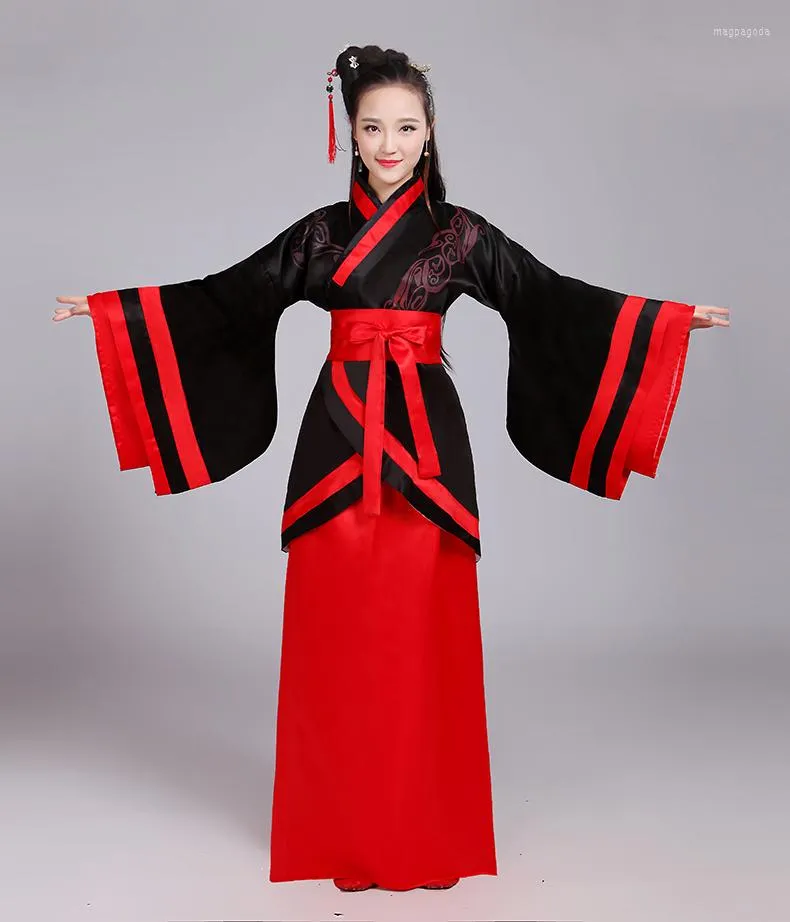 Vêtements ethniques La robe Hanfu Franges Costume National de pièce féminine Performance