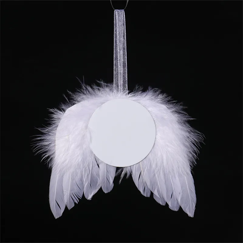 Перо крылья Сублимационные орнамент орнамент алюминиевый кулон рождественский сублимированный анжелский крыло крыла