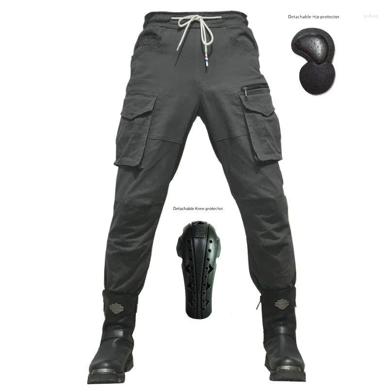 Abbigliamento da motociclista Pantaloni da equitazione di VOLERO Jeans Casual Multi-tasca Protezione per cintura per piedi piccoli Uomini e donne resistenti all'usura Racing