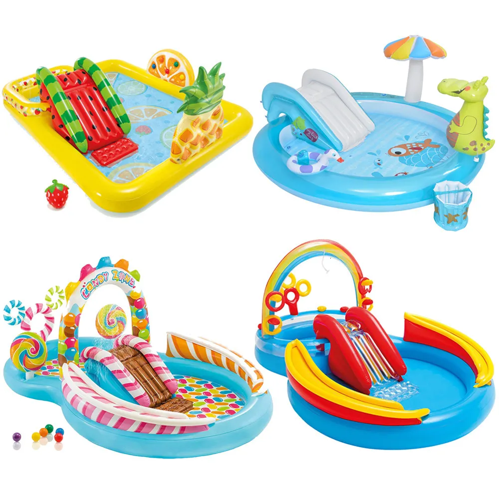 パーティーバルーン恐竜Iatable Play Center Spray Spray Swimming Pool Blow Up Up Up Up Up Undoor Summer Fun Paddling for Kids21129