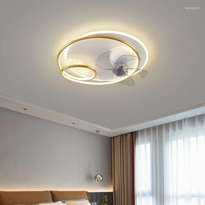 Plafonniers LED rond carré avec ventilateurs pour chambre salon salle à manger cuisine lampe moderne minimaliste