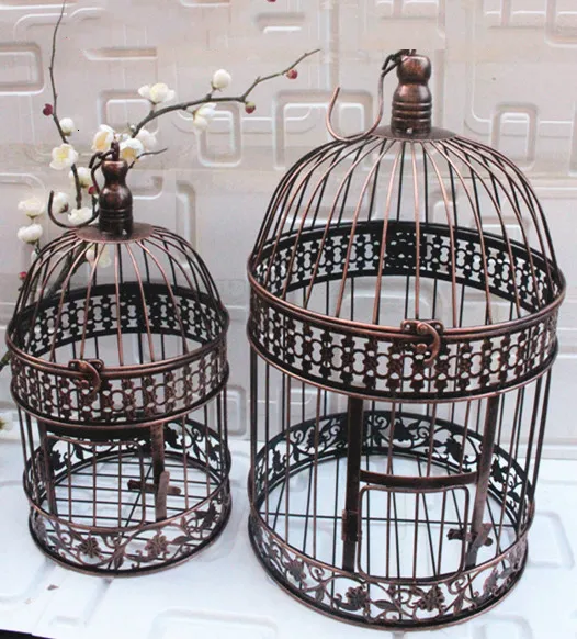 Nyhetsartiklar Iron Bird Cage Wedding Decor Flower Props Hanging Frame 221129