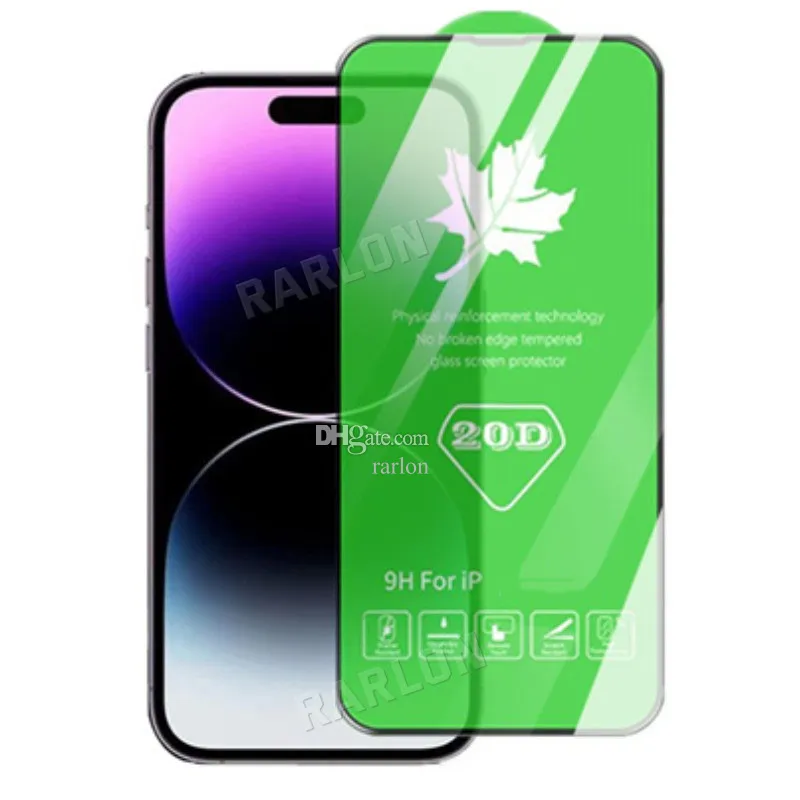 20D Protecteur d'écran complet en verre trempé pour IPhone 14 Pro Max 14Pro 13 12 mini 11 Xs XR Samsung A13 A33 A53 A73 5G A21S A32 A52 A72 Prix de gros d'usine