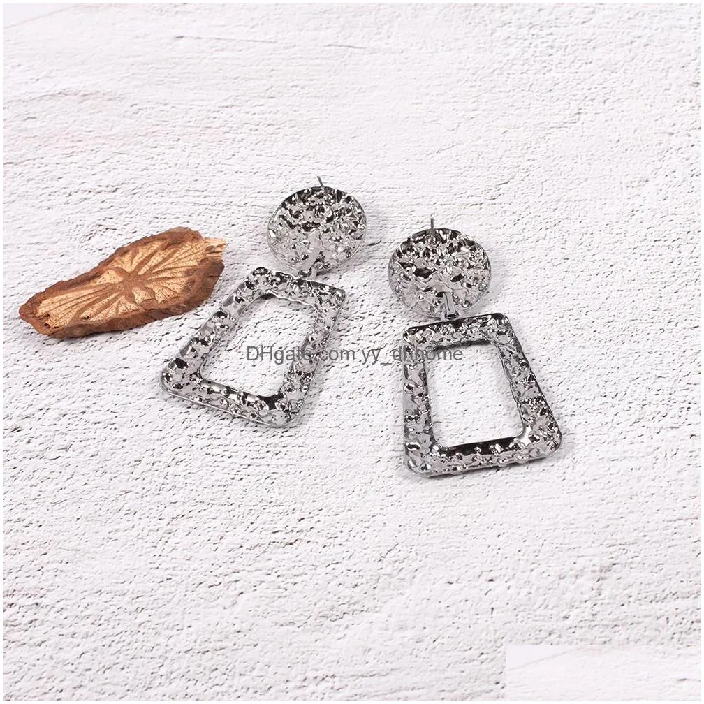 Declara￧￣o de moda de lustres de lustre Earringsbig Brincos geom￩tricos para mulheres penduradas Dangle Drop Earing Jewelry Delivery Dhty5