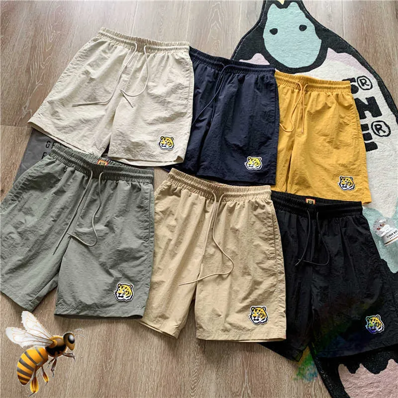 Heren shorts Tiger Human Made Shorts Men Men Mensen Maken Beach Loose Beach Summer Shorts Ademend T221129 T221129