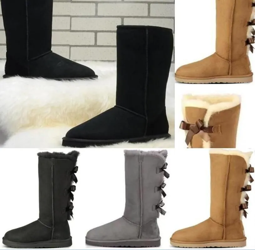 2022 Bottes chaudes Botte de neige Bottines Australian Classic Womens Mini Half Winter Full Fur Fluffy Furry Satin Usa Gs 5854 Chaussons Pantoufles Hot Uggitys Vente Wgg