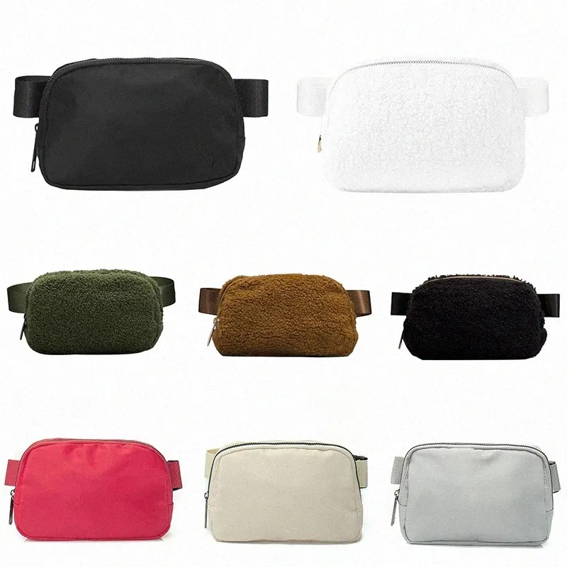 Luxe Designer Tas overal lu riem Heuptasjes heuptasje heuptas Vrouwen Nylon Schoudertas mannen bum borst sport yoga tas Crossbody Ademende