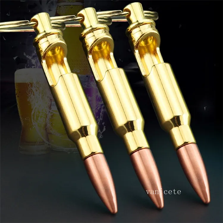 SeaKey Bullet Opener Keychain - Zinc Alloy Bar Gadget for Beer Lovers & Kitchen Enthusiasts