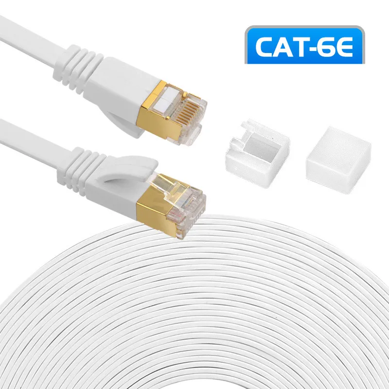 Cat 6 이더넷 케이블 Cat6 케이블 플랫 인터넷 네트워크 RJ45 랜 패치 코드