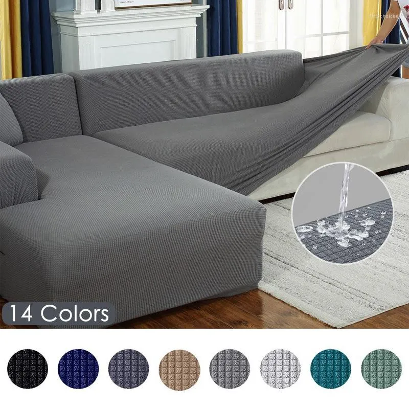 Chair Covers Jacquard Stretch Sofa Cover For Living Room Slipcover Sectional Couch Furniture Protector 1/2/3/4 Seater Funda