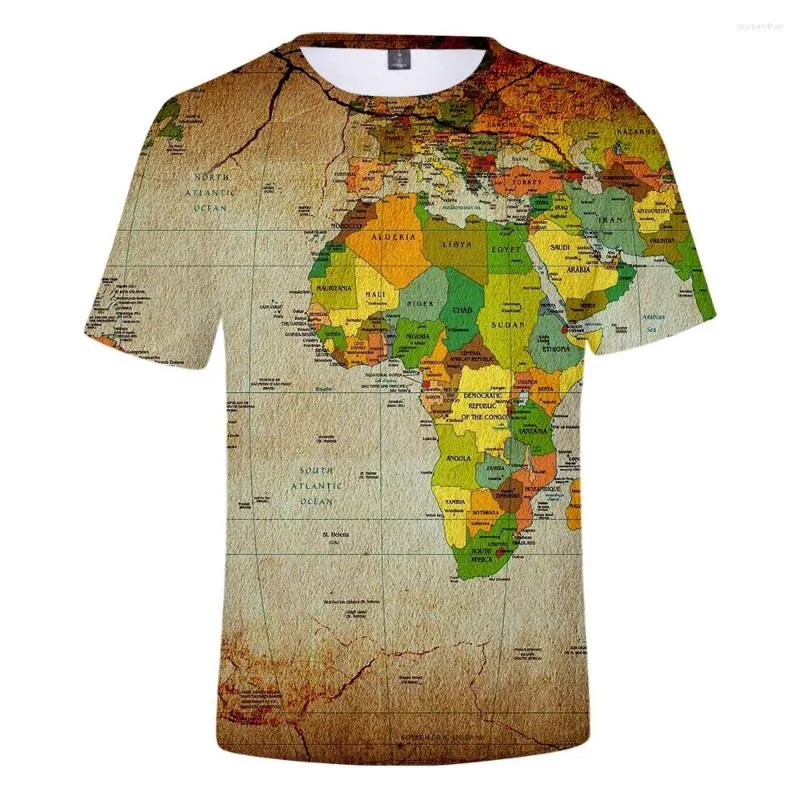 Мужские футболки T 2022 3D футболки Earth Tee Men Men/Women Tshirt Summer Hetableable Boy/Girl