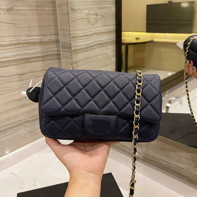 Топ -дизайнерские сумки на плечах Tote Women's New Fashion Classic Ringer Square Square Bead Bag Sage Cowhide Caviar Series серия мессенджеров завод по прямым продажам