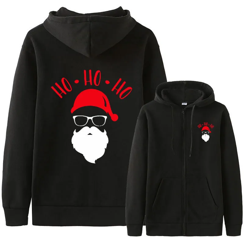 Men's Hoodies Sweatshirts hooded sweatshirt men long sleeve Santa christmas Festival custom print casual outfit jacket 221130