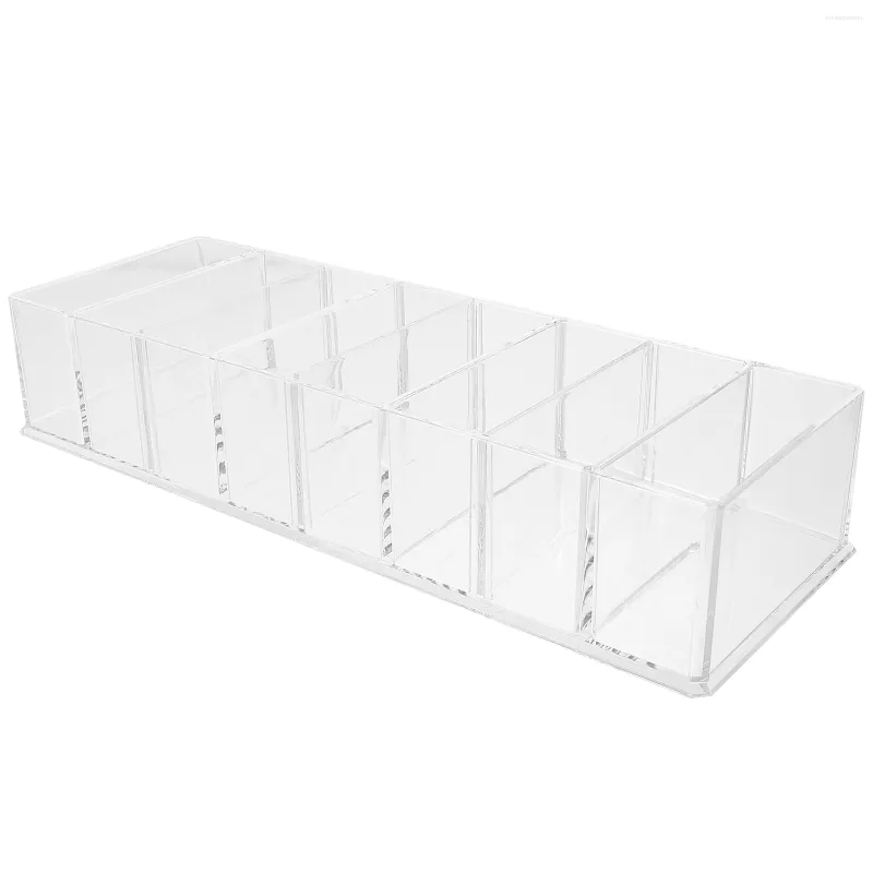 Boîtes de rangement Organisateur Makeuptraypallet Holder Cashblusher Money Stand Vanity Transparent Eyeshadow Organizers