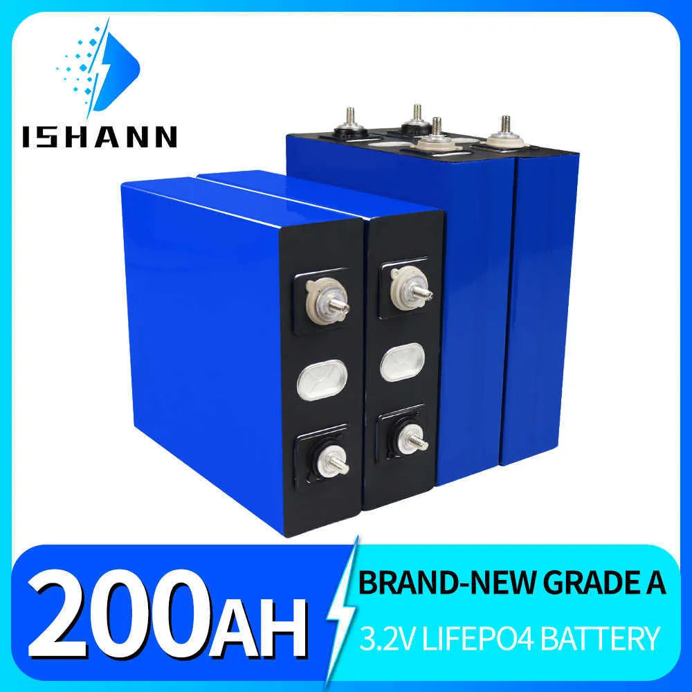 3,2 V 200 AH Lifepo4-Batterie LFP-Zellen Klasse A 12 V 24 V 48 V wiederaufladbarer Batteriesatz Deep Cycle für Golfwagen-Vans EU US zollfrei