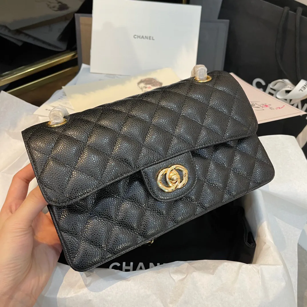 Luxury Caviar Designer Flap Shoulder Bag For Women Classic Style ...