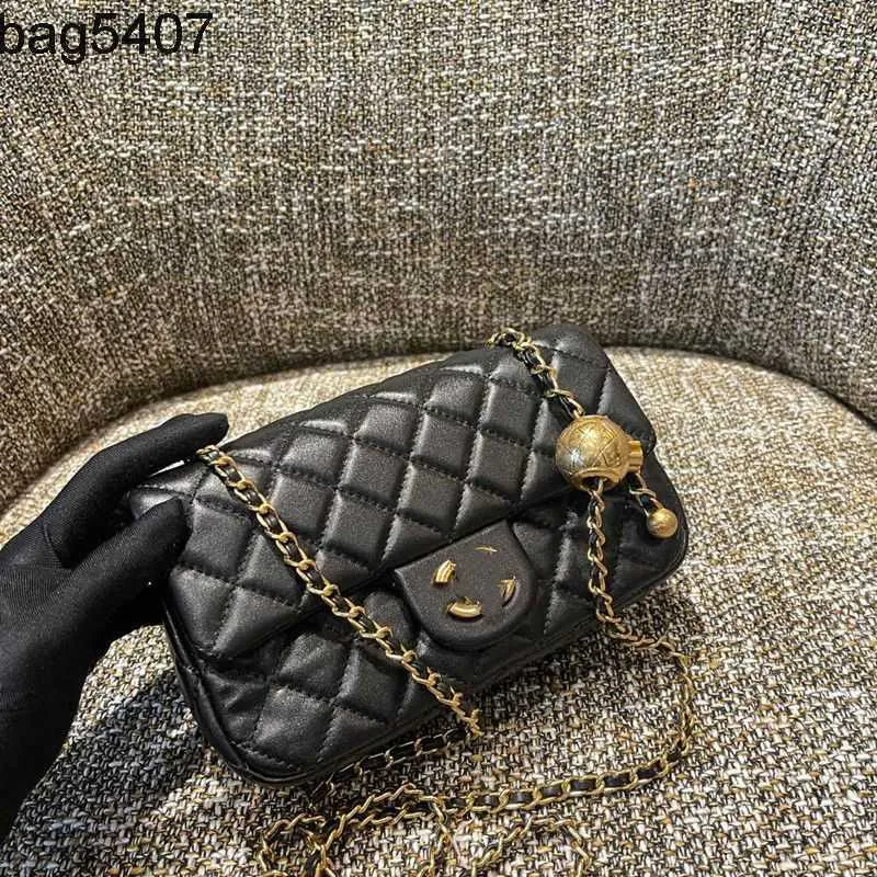 Bolsa de sacola a loja 80% Bag e varejo Bolsa feminina Novo estilo Pequeno fragrância Golden Ball Fat Crossbody Fashion Chain Women's Women's