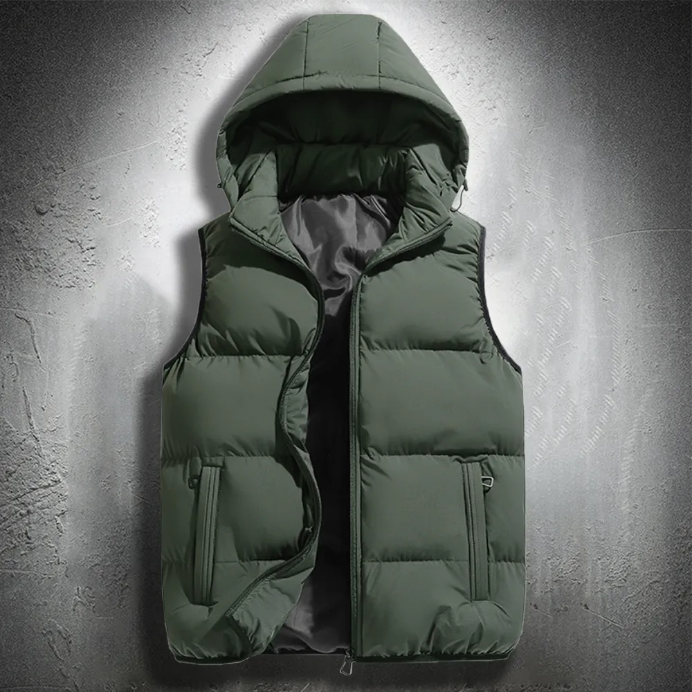 Men's Hooded Puffer puffer vest with Detachable Hood Men's Hooded Puffer puffer vest with Detachable Hood