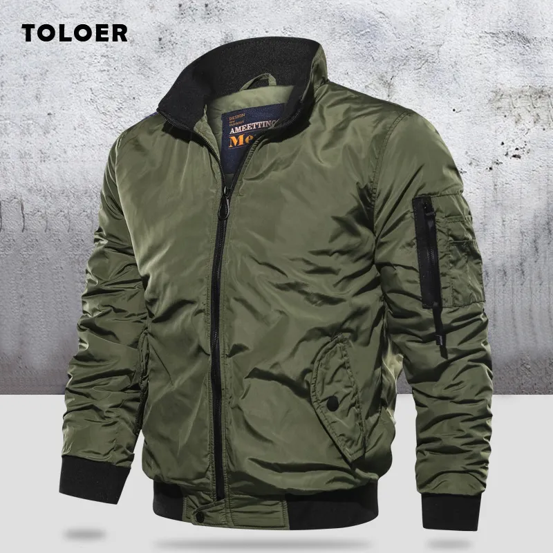 Men's Jackets Military Slim Bomber Aurumn Winter Men Outerwear Casual Long Sleeve Jackes and Coats Mens Clothing Plus Size 221130