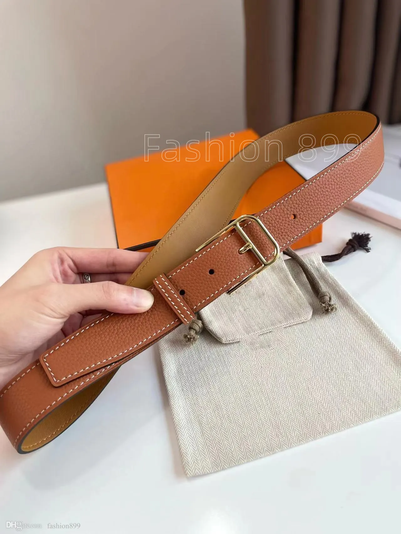 New men belt Designer belts for mens and womens double top leather rotary pin buckle classic width 38MM