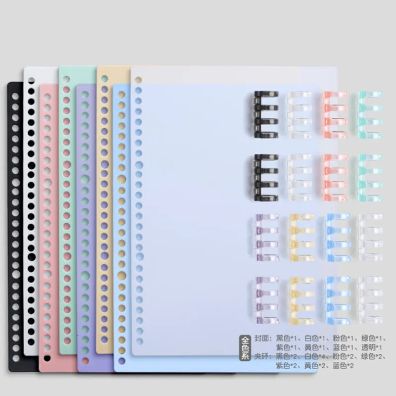 Copertina del libro 16 FOGLI A4 A5 B5 Raccoglitore a 20 fori Trasparente PP Fogli mobili Divisore per indice Separatore per notebook Accessorio di cancelleria utile dgvc 221130