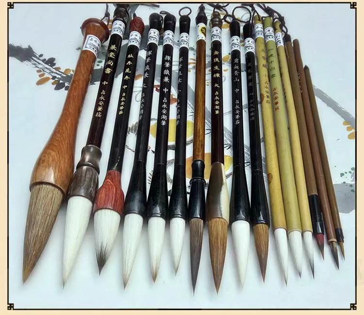 Calligraphy Brush Pen Chinese Writting Watercolor Painting Bamboo