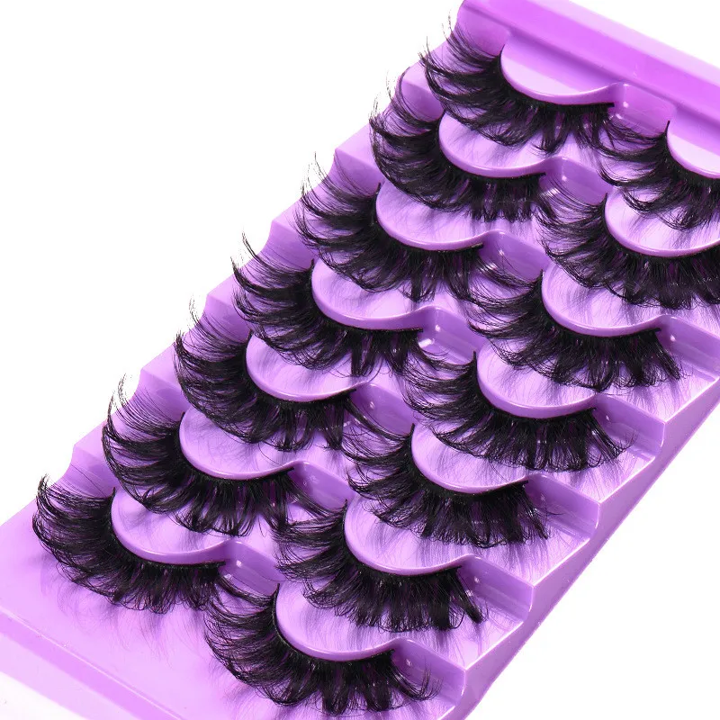 Nouveau Extension de cils en gros vaporeux épais moelleux 3D Faux vison cils multi-niveaux Volume cils confortables pour un usage quotidien