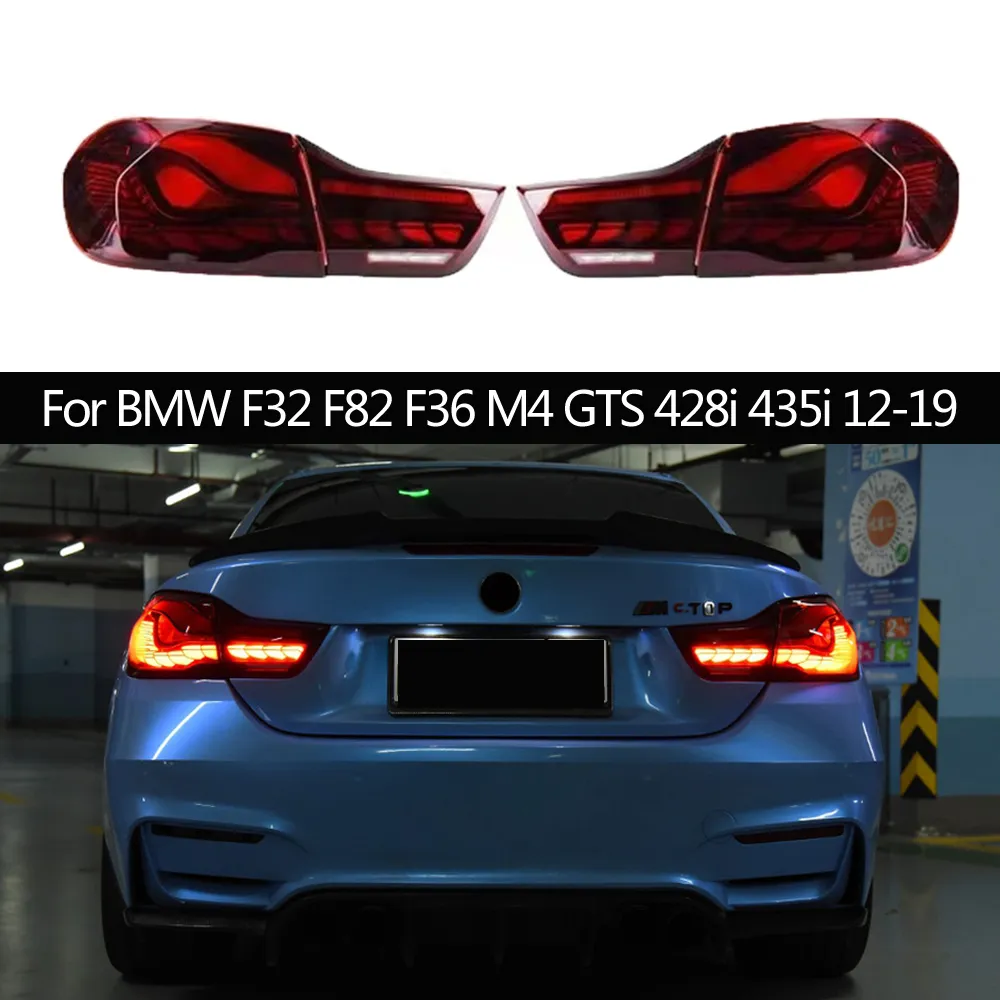 Dynamisches Streamer -Blinker für BMW F32 F82 F36 M4 GTS 428i 435i Nebelbremse, die umgekehrte Rücklampe lauft