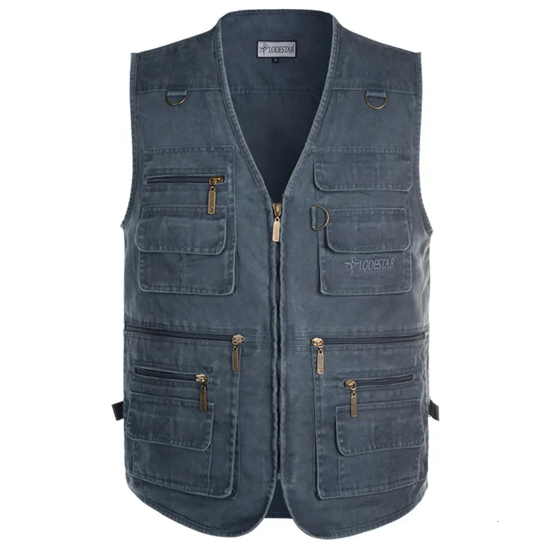 Herenvesten plus maat 6xl 7xl denim vest jas mouwloos katoen casual vestje speak slim fit mannelijke cowboyzakken 221130