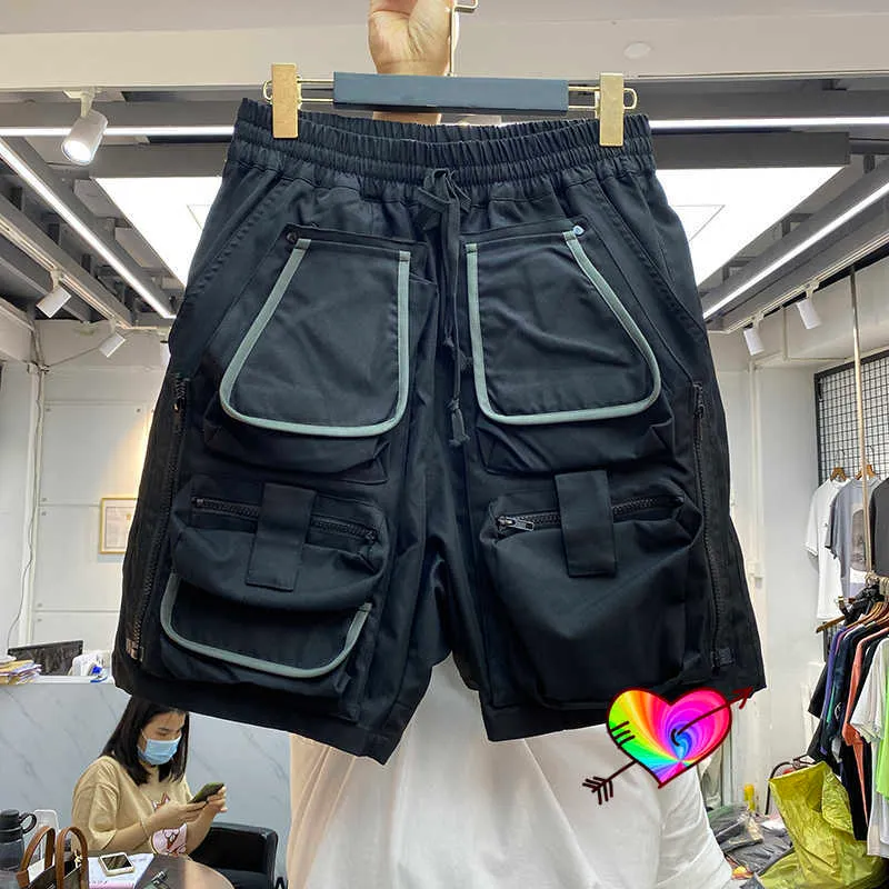 Men's Shorts 2021 Slightly Oversize Shorts Men Women Classic High Street Drawstring Multiple Pockets Shorts High Quality Casual Breeches T221129 T221129