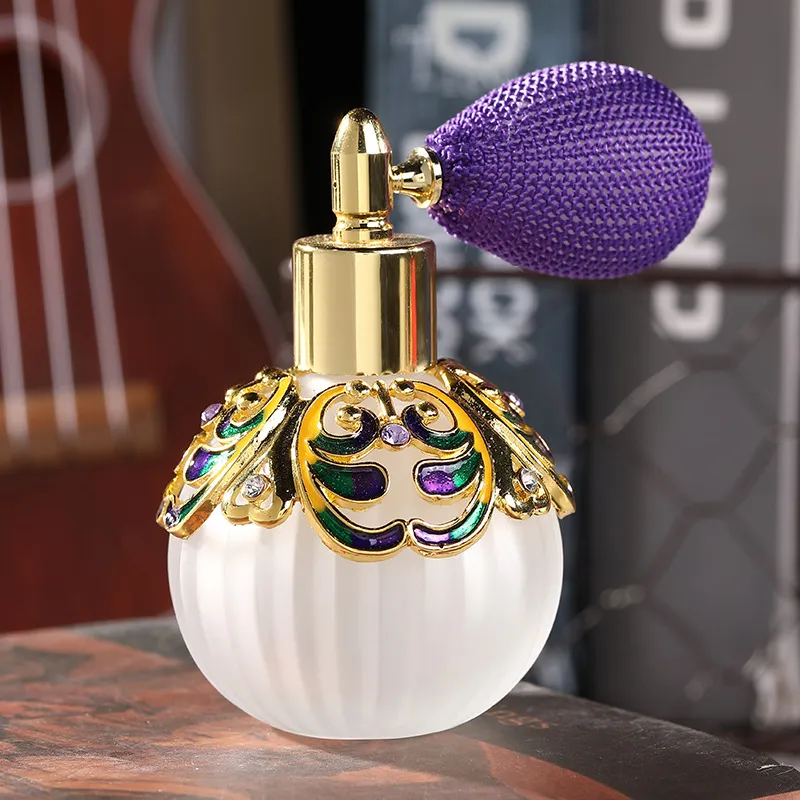 詰め替え可能な香水アトマイザーボトル、カボチャ型のフロストグラス