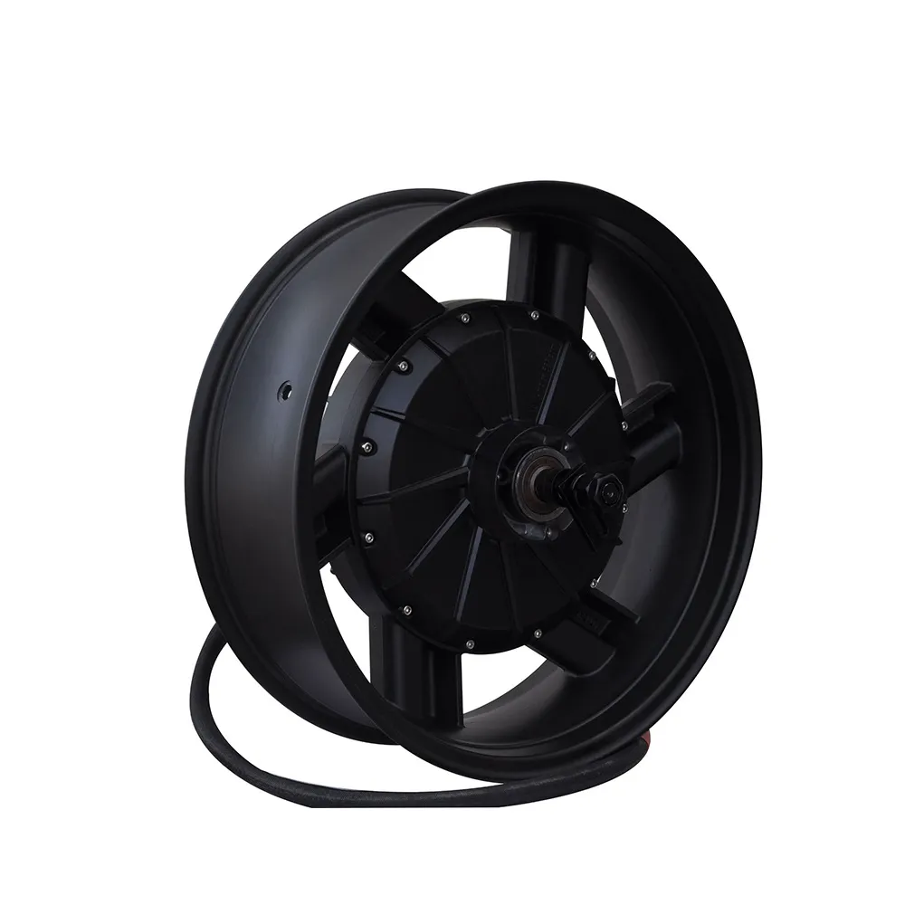 17 tums kostnadseffektielektriska motorcykelnavmotor 60V/72V 5000W skivbroms DC DIY Wide Tire Electric