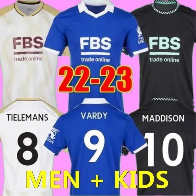 22 23 Soccer Jersey City VARDY MADDISON 2022 2023 BARNES TIELEMANS