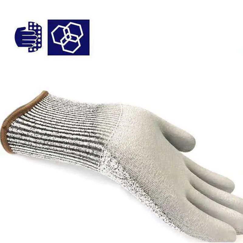 Xingyu hand protection package manufacturer direct sales H515 comfortable construction site wear-resistant anti-skid cutting resistant PU