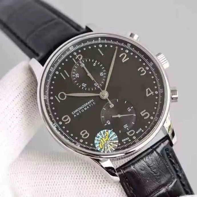 high quality iwc watch mechanical pilot wristwatch luxury ZARU Belt Waterproof Pqn0 Portuguese Hollow Seven F