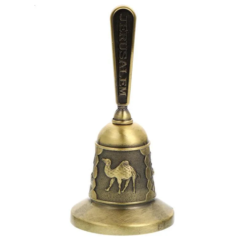 Dekoracje świąteczne Bell Bronze Kolor Święty Mikołaj Jingle S School Handbell Restauracja Call Call Service Supplies 221130