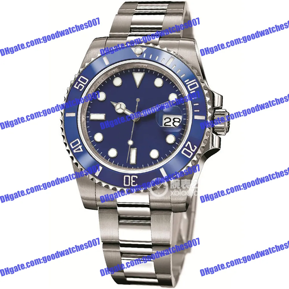 luxueuze herenwacht 2813 Sport Automatisch mechanisch horloge 116619 40 mm blauwe wijzerplaat keramische bezel roestvrijstalen riem polshorloge 116610 126610 horloges 126619