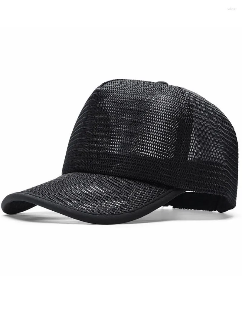 Summer Cool Full Mesh Net Baseball Cap With 5 Panels For Men And Women Big  Size 56 60cm/60 65cm Trucker Hat From Rudygay, $9.51