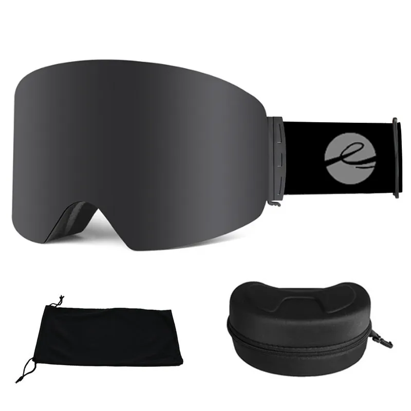 Lunettes de ski LOCLE OTG Goggle Masque de snowboard pour hommes Femmes Lunettes Antibuée Cylindrique UV400 Moto Motoneige Lunettes Adulte 221130