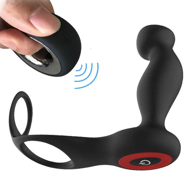 Sex Toy Massager Vibrator Remote Vibrating Cock Ring Anal Butt Plug Silicone Prostata Toys for Men Women
